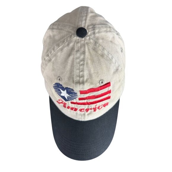 Big X Baseball Cap Men One Size Strapback Patriotic USA Flag Heart Embroidery - Picture 8 of 13